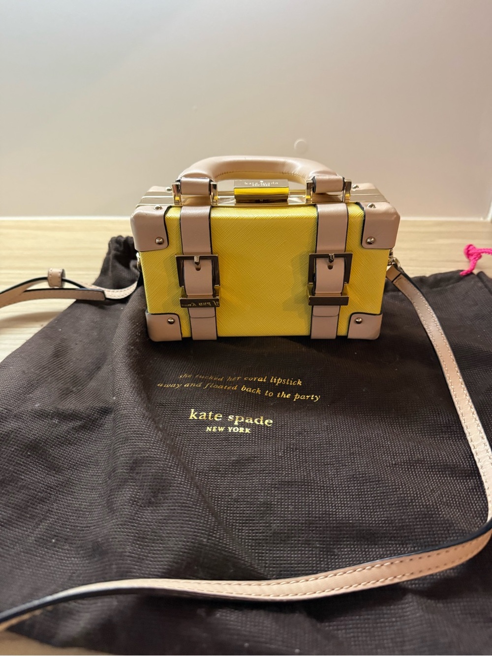 Kate Spade new york Go Fly A Kite Mini Luggage Crossbody RARE (new condition)